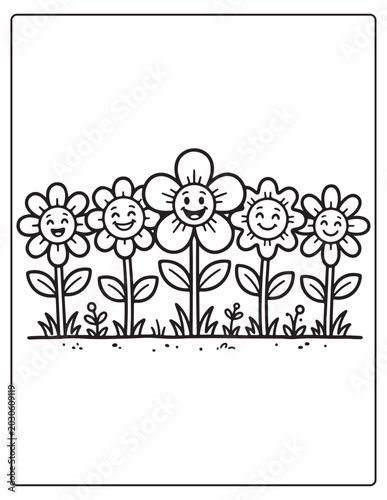 Beautiful Blooms Reverse Coloring Pages 