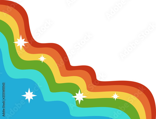 Colorful Rainbow Corner