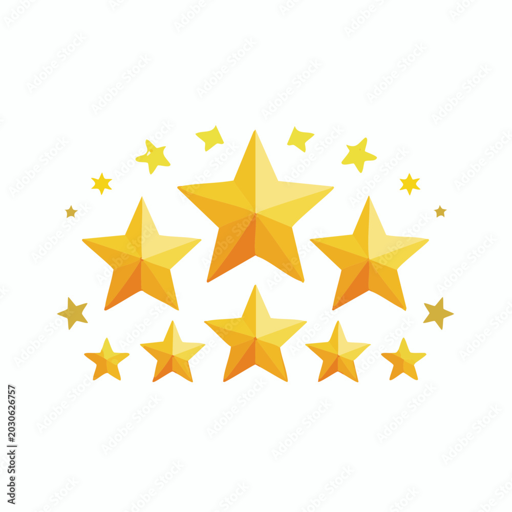 Obraz premium Golden Stars Collection