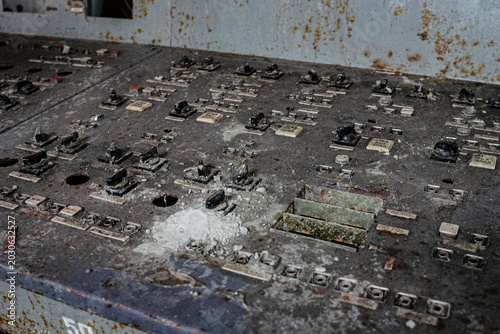 Chernobyl nuclear power plant control panel