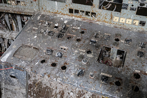 Chernobyl nuclear power plant control panel