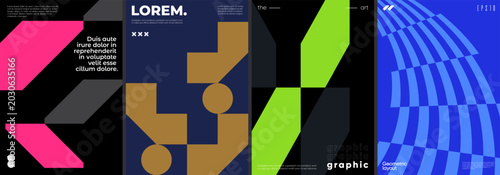Fotografie Futuristic posters collection with different design.