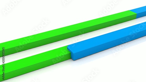 Green and Blue Bars.