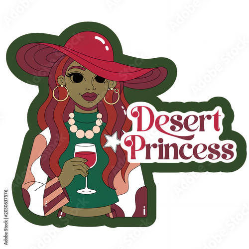 2d cartoon vinyl sticker design cartoon olive skinned