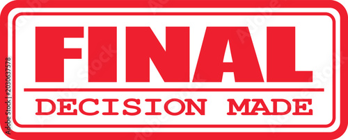 Schilderij op canvas A final decision has been made on a significant business proposal document