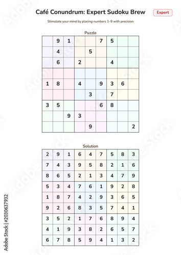 Café Conundrum: Expert Sudoku Brew