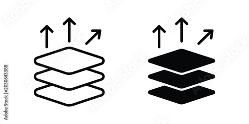Foto Breathable icon black and white illustration representing ventilation, freshness