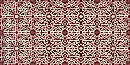 Foto A generative take on Moroccan intricate geometric design: a hybrid composition b
