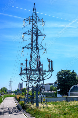 Stazione di alta tensione per energia elettrica 