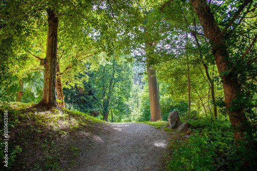 Tableau sur toile Wanderweg in Lienz, Osttirol