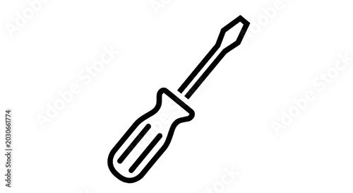 Foto Screwdriver tool for home repair work.