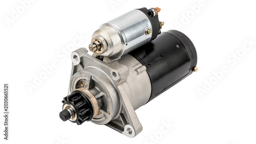 Photos Professional silver metallic automotive fuel pump or starter motor component for