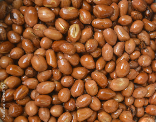 Peanut beans background. Crispy Golden Fried Peanuts Texture Background.