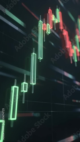 Financial Stock Market Trading Chart Analysis