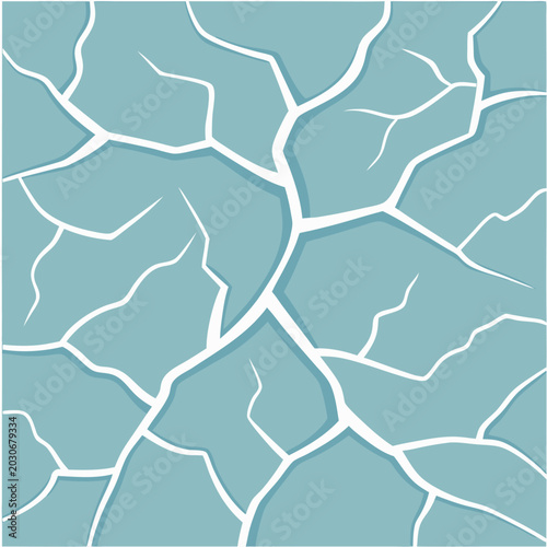 Frozen lake surface the intricate patterns 