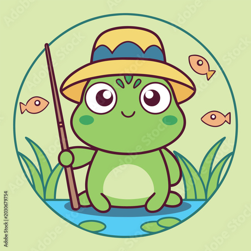 Funny frog animal for weekend's fishing t-shirt