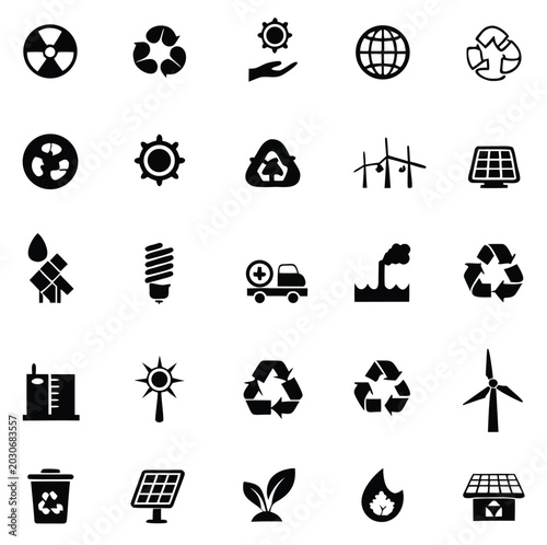 Environmental Social Governance Linear Icons Pack Vector Design