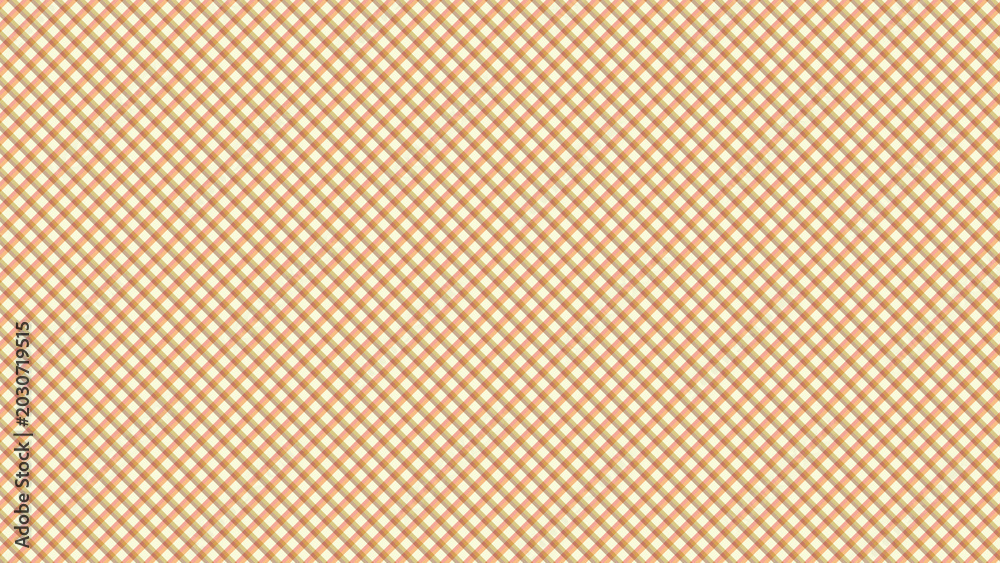 Fototapeta premium Geometric pattern of orange and white diamonds on a soft background 