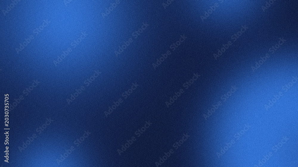 Obraz premium Dark blue gradient abstract background with grain noise texture.