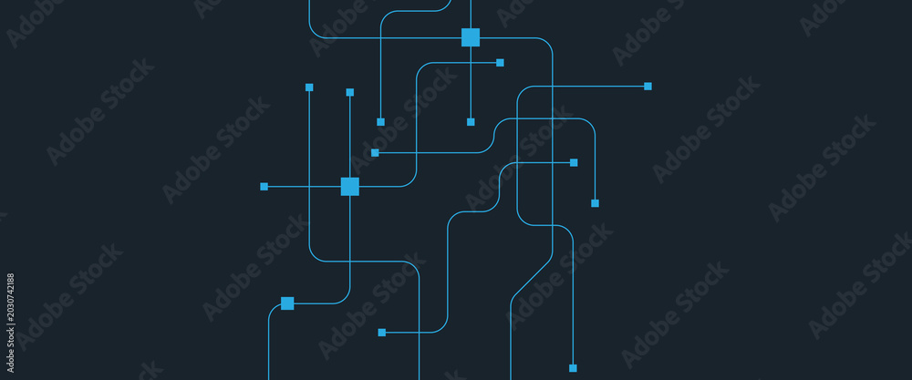 © NATOK 2.0 - Abstract futuristic technology with crossed lines and dots geometric vector background © NATOK 2.0 - Abstract futuristic technology with crossed lines and dots geometric vector background