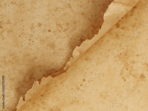 Torn crepe pancake nobody closeup