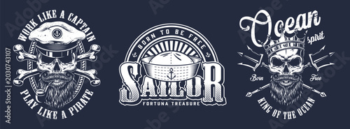 Nautical skull design