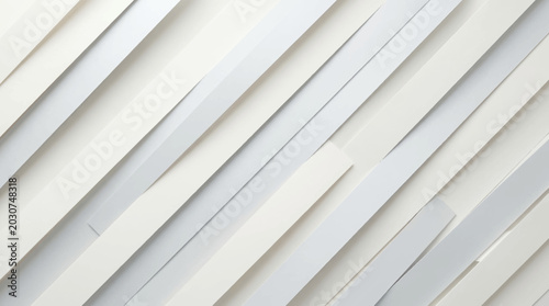 A close-up view of layered white and gray slats forming a textured pattern
