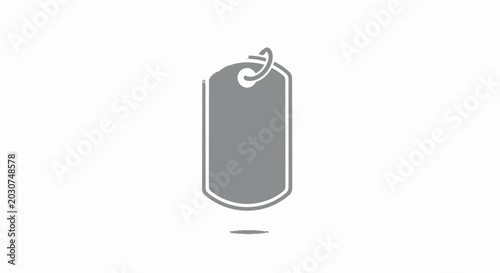 Dog Identification Tag Closeup.