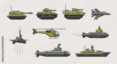 Military Vehicles and Aircraft Collection.