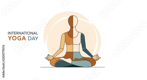 Quadro em tela meditating person in lotus yoga pose on mat.