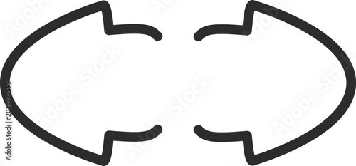 Foto Turn Signal Indicator Blinkers Outline Icon