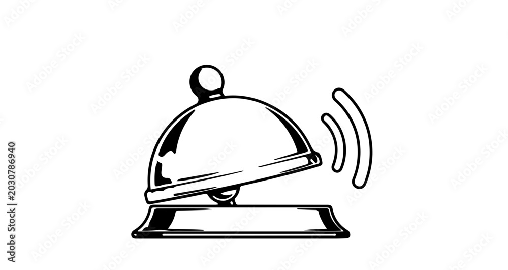Fototapeta premium Service bell icon
