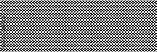 Wide simple black and white grill mesh pattern vector illustration