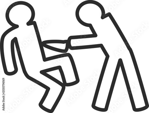 Valokuva Stabbing Assault Attack Crime Outline Icon
