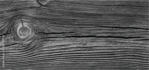 Foto Dark wood grain texture with a prominent knot grain pattern dark background weat
