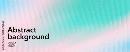 Abstract gradient background with reeded glass texture, modern summer design. Colorful pastel tones in pink, trendy turquoise and light blue create a bright summer mood and modern aesthetic.