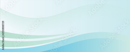 Abstract light blue and green background with 3d flowing wave concept. Abstract blue wave shape with futuristic concept background with text space for poster, banner, slide, cover, presentation.