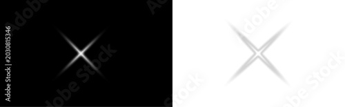 Cuadro en lienzo Sparkling golden flare vector png isolated on transparent background, luminous s