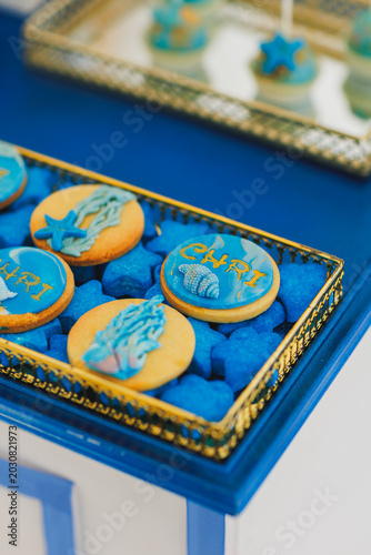 Obraz na plátně wedding, gift, party, white, reception, decoration, sugared-almond, celebration,