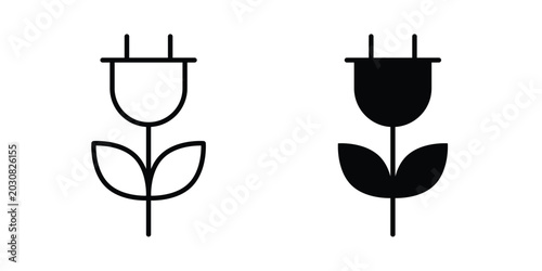 Tableau sur toile Alternative energy icon suitable for design projects