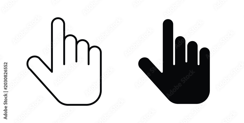 Obraz premium Hand pointer icon