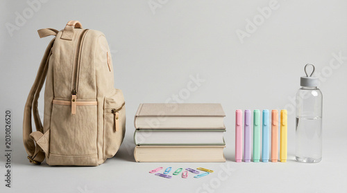Back To School Education Concept with Classroom Study Essentials