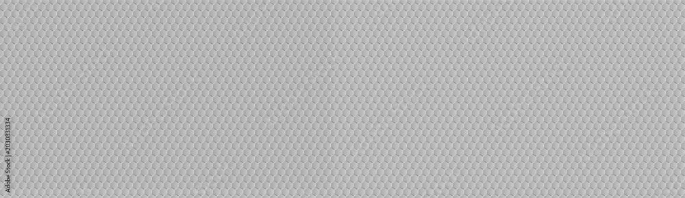 Fototapeta premium Light gray quilted diamond pattern background, stitched fabric.