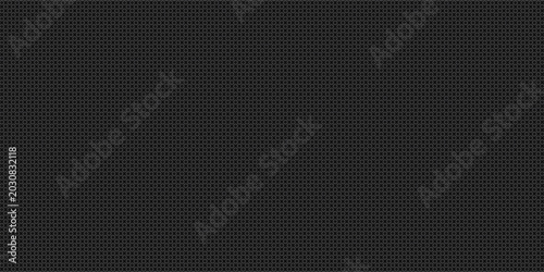 Schilderij op canvas black vector background carbon steel metal perforated