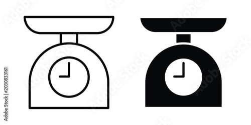 Schilderij op canvas Kitchen scales icon suitable for design projects