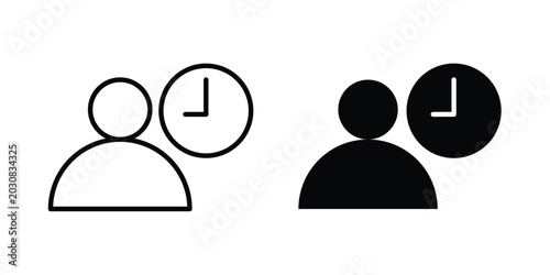 Fotografie Office hours icon suitable for design projects