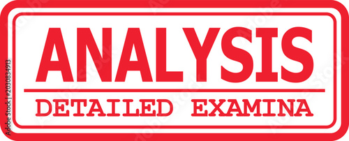 Photos A detailed examination of analysis and examination stamps with red text