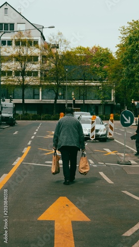 people walking on the street