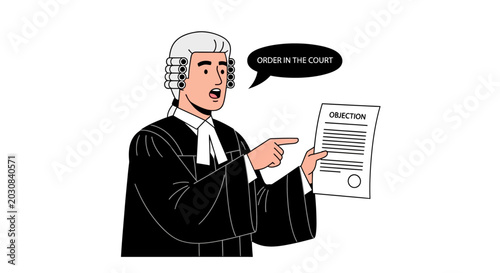 Canvastavla Legal professional asserting 'Order in the Court' with an objection