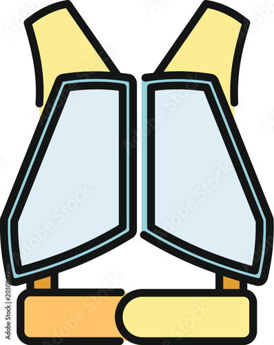 Принти на полотні Life jacket for water sports and activities providing personal safety